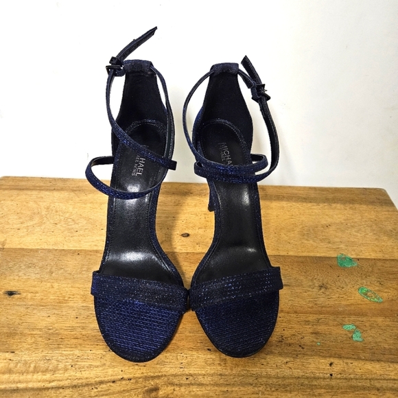 Michael Kors Antonia Sandal Glitter Lurex Size 7.5 - Picture 4 of 16